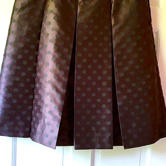 Halogen Polka-Dot Box-Pleated Skirt, Size 12 - Picture 4 of 8
